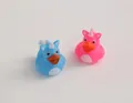 Set of two unicorn rubber ducks in blue and pink for baby bath time and floating fun - 2Pcs Unicorn Duck Set LZA020