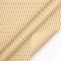 Eco-friendly brown kraft wrapping paper roll with black dots and triangle geometric patterns - Black Triangle