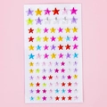 Star-shaped acrylic rhinestone stickers in vibrant candy colors for DIY crafts - Multi-size Colorful Star
