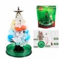 Magic crystal growing Christmas tree DIY kit with growth solution and festive ornaments - Large Bagged / Colorful