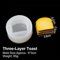 Molde silicona pan tostado 3 capas para decorar tartas mousse y manualidades de resina - 3-Capas B269 / Transparente