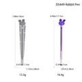 DIY Silikonform für Hasen-Kugelschreiber und fertiger lila Stift aus Kunstharz - Hase Kugelschreiber Form