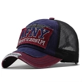 Gorra trucker AFNY bordada de algodón con malla transpirable y visera curvada - Azul marino