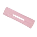 Outil chignon magique en tissu rose avec motif floral et fente sur fond blanc - 14# Rose Simple