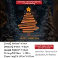 Christmas tree window stickers in various sizes from 40x55cm to 120x155cm for decor - Small (40x55cm) / Hand-drawn Orange Christmas Tree