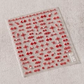 Adesivi per unghie 3D con nodi cinesi rossi e accenti di perle, modello TL-167 - Rilievo Rosso Con Perle 3D / Nodi Cinesi Rossi (TL-167)