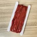 Tenda a frange laser rosso metallizzato scintillante per decorazioni per feste e palco - Rosso laser