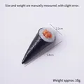 Modelo miniatura de sushi Temaki japonés con alga 5,8 cm variante de rollo de mano - Sushi de Pasta de Carne-Sin Hebilla