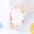 Blocco note a forma di orso con illustrazioni di dessert colorati come gelato e ciliegia - Gelato