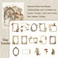 Moonlight Waltz vintage hollow lace border stickers for journaling 15pcs set - Time Traveller