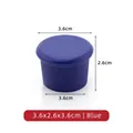 Blue food-grade silicone wine bottle stopper with 3.6cm diameter and 2.6cm height - Standard Type / Blue
