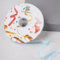 Bobina di nastro in raso azzurro, 1cm di larghezza e 91m di lunghezza per decorazioni. - 1.0cmx100 Iarda / Azzurro
