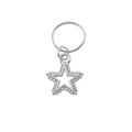 Silver alloy hollow star pendant with beaded edge for DIY hair braid accessories - Silver Star