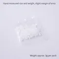 3g pack of realistic translucent white resin rice grains for DIY slime and crafts - 3g Pack