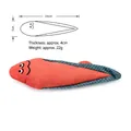 Realistic orange plush fish cat toy with dimensions 24cm by 7cm for pet chewing - Orange Sole Fish