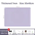 Tappetino da forno viola in silicone 50x40cm, spessore 7mm, con accessori inclusi - 7mm / 40x50cm / Viola