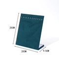 L-shaped dark green velvet jewelry display stand for necklaces and earrings 25x20cm - Small Necklace Board / Dark Green
