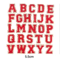 5.5cm Red Chenille Alphabet Set 26pcs
