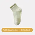 Hellgrüne rutschfeste Yogasocken mit Noppensohle für Indoor-Fitness und sportliche Aktivitäten - Einheitsgröße / Grün