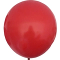Vibrant red round latex balloon for festive birthday and wedding decorations - Special Price Drop - 18-inch Large Balloons (12 Pieces) In Ruby Red - A Must-have Choice