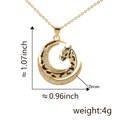 Gouden tijger hanger met zwart emaille, groene ogen en details van zirkoon - Gouden 3D Luipaardvormige Ketting