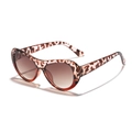 Gafas de sol de leopardo carey con lentes degradadas marrones y montura ovalada - Montura Carey y Marrón Lente Marrón