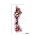 Waterproof full arm temporary tattoo featuring a zipper revealing eye and muscle design WD-031 - WD-031/Zipper Eyeball Muscle Fantasy