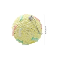 Pallina di Natale 8cm giallo macaron in schiuma con dettagli colorati e glitter - 8cm / Rosa Giallo Verde Macaron