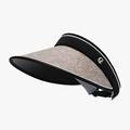 Foldable black mesh sun visor hat with G letter logo for outdoor UV protection - Brown
