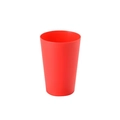 Single red stacking cup for kids competitive games with matte finish for grip - 160ml / True Red
