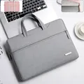 Custodia per laptop grigio chiaro con fascia per trolley e interno in morbido peluche - Grigio
