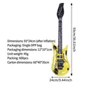 Inflatable 93cm yellow rock-n-roll guitar toy for kids party stage props decoration - Guitar 95CM / Yellow