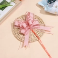 Fiocco regalo rosa in raso opaco e rete glitterata per decorazioni eleganti di confezioni - Rosa Acqua
