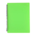 Dossier de partitions A4 vert vif avec couverture mate transparente et spirale - 30 Pages (60 Faces) / Couleur Unie / Vert
