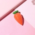 DIY resin accessory featuring a cute orange carrot design for phone case decoration - with Hook / Carrot