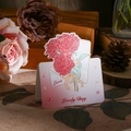3D Mother's Day pop-up greeting card featuring a red rose bouquet and Love message - Carefree Day
