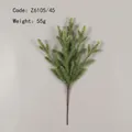 Rama de pino artificial verde con tallo marrón 55g modelo Z6105/45 decorativo - Z6105/45