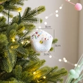 Pink Christmas donut foam ornament with colorful sprinkles for tree decoration - Macaron Donut [Style H]