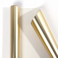 Roll of Christmas wrapping paper in brushed gold finish with premium metallic texture - Solid Color - Matte Brushed Gold / 43X300CM