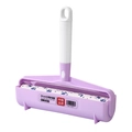 Grote paarse pluizenroller 24cm met ergonomische handgreep en papier met kattenprint - Pluizenroller 24cm (Inclusief 1 Rol)