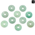 Set of 10 natural green aventurine stone donuts for DIY jewelry making pendants - 18mm Green Aventurine (Single)