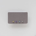 Set of four stainless steel studs with round-cut crystals in multiple vibrant colors - 4-Piece Set: 2-3-4-11