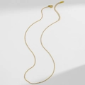 Dettaglio catena in acciaio inossidabile placcato oro 18K con chiusura a moschettone - Catena a croce / Oro