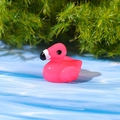 Roze miniatuur flamingo figuurtje voor DIY micro landschap en bonsai decoratie - Flamingo / Magenta