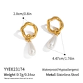 Gold Unregelmäßiger Gehämmerter Tropfenperlen Stil (YYE023174)