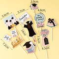 2025 Graduation cake toppers set featuring student figures and celebratory symbols - Graduation Earth Single Set