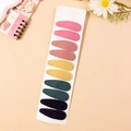 Set of 12 floral fabric teardrop BB hair clips for children in assorted gradient colors - Combination 5