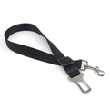 Ceinture de sécurité réglable en nylon noir pour animaux avec crochet métallique durable - 47-70*2.5cm / Noir