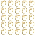 Elegante Goldringe Kollektion mit Perlen Buchstaben für Damen im verstellbaren Design - Buchstabe A / Gold