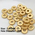 7.6mm Antique Gold Spacer Bead for DIY jewelry making, 2mm thickness and hole size - 12 (7.6mm Flat Round Gasket)